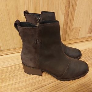 SOREL Womens Catea Blackened Brown Fashion Boots Size 8.5 (4564809)